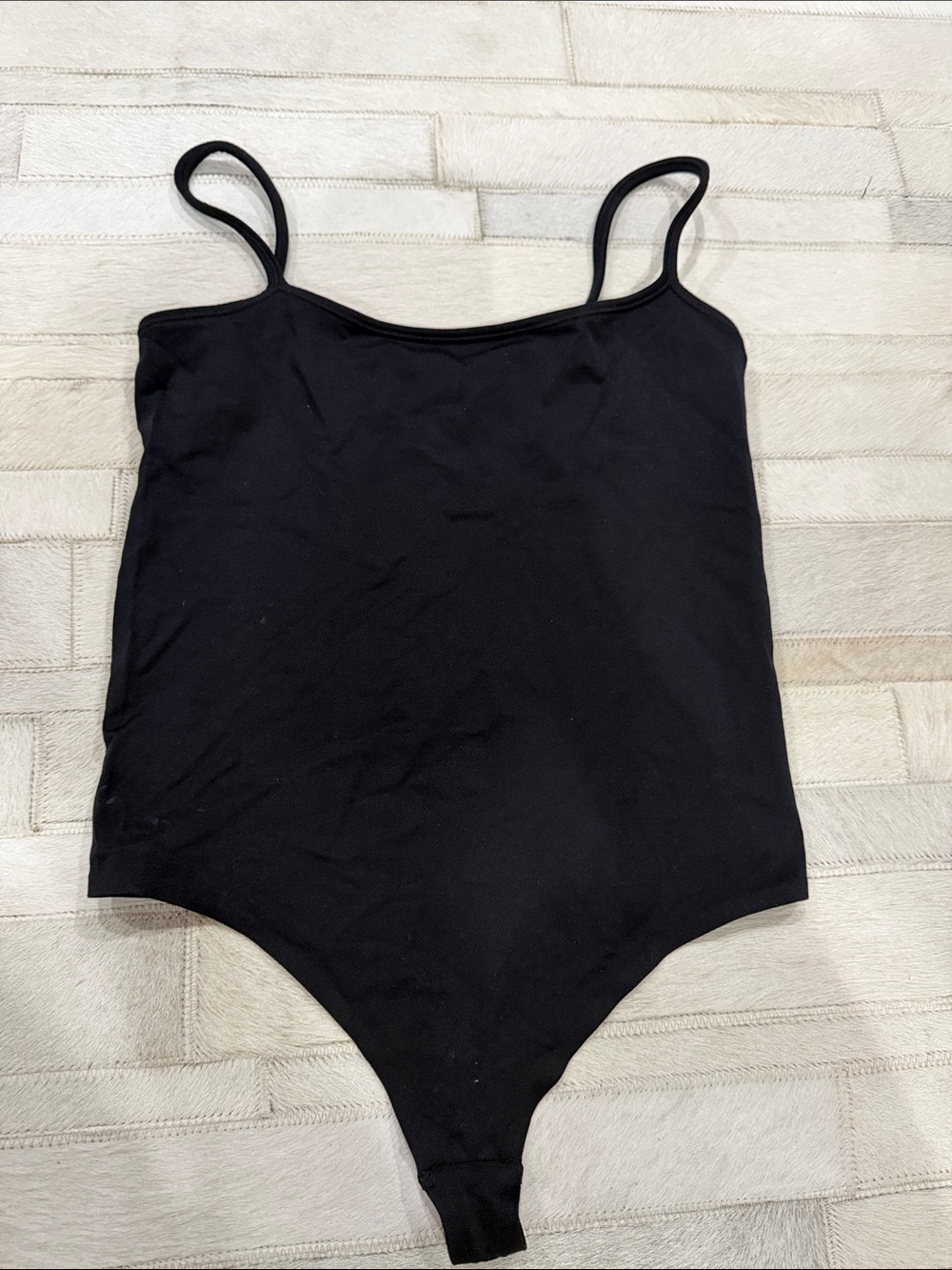 Simone Miller  Stretch Black One-Piece Bodysuit